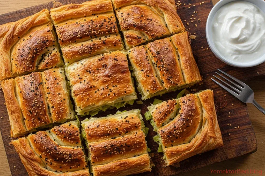 Çıtır Çıtır Katmanlarıyla Geleneksel Pırasalı Börek Tarifi