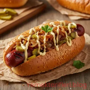 Ev Yapımı Usta İşi Geleneksel Sosisli Sandviç Tarifi