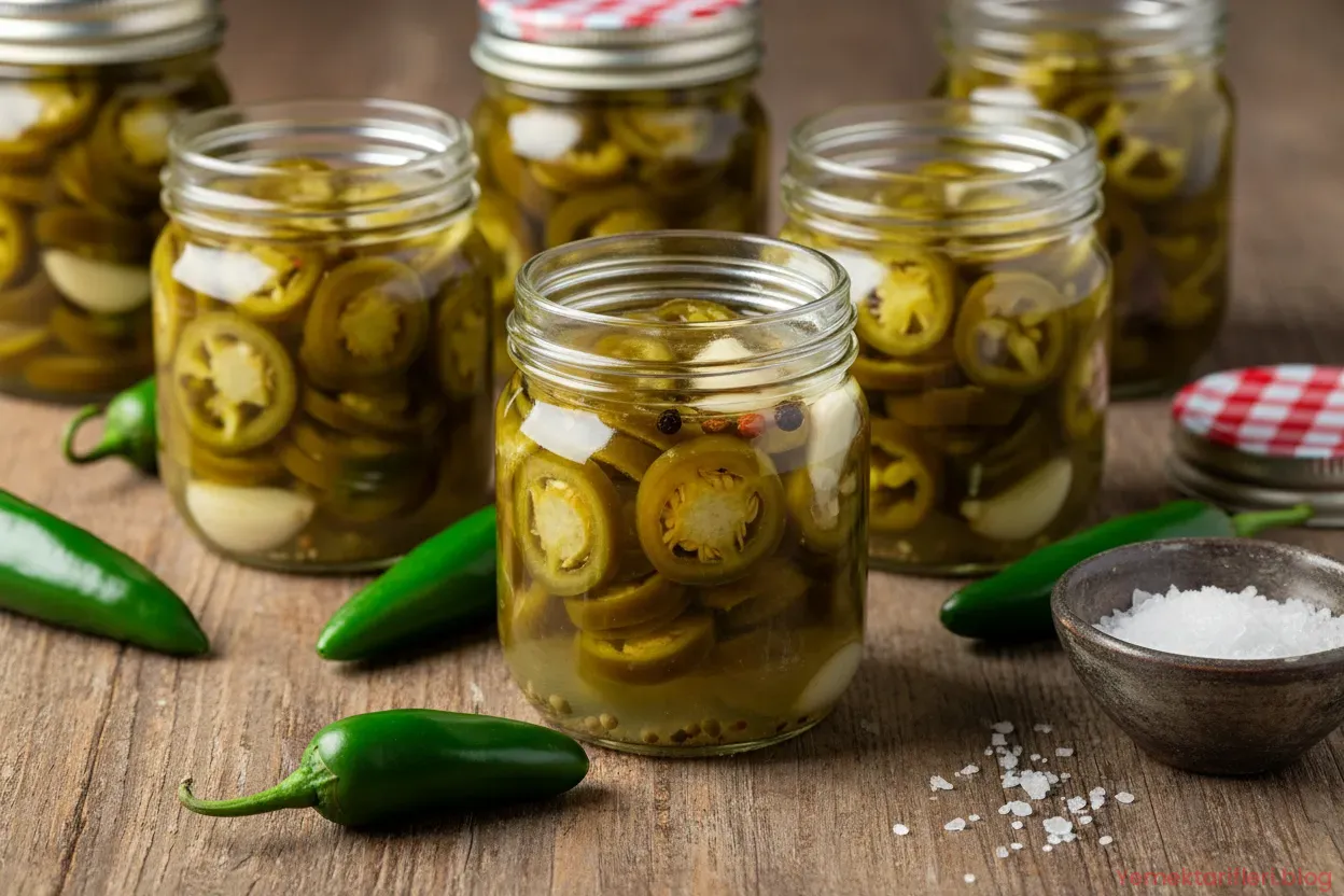 Geleneksel Türk Mutfağı Usulü Çıtır Çıtır Jalapeno Turşusu Tarifi
