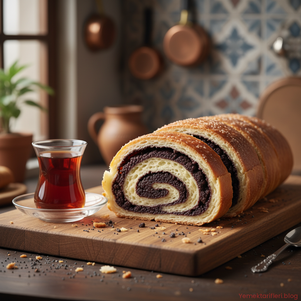 Geleneksel Türk Mutfağından Tel Tel Ayrılan Yumuşacık Haşhaşlı Çörek Tarifi