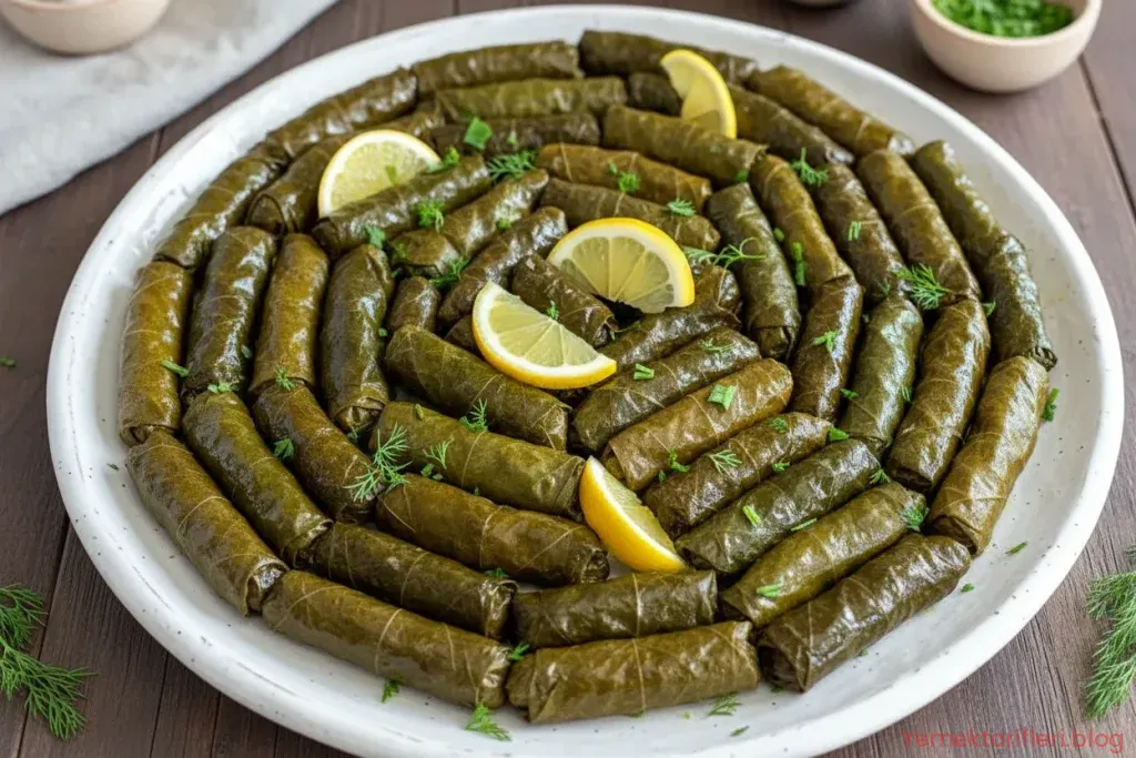 Geleneksel Türk Mutfağından Zeytinyağlı Taze Yaprak Sarması Tarifi