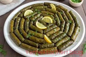 Geleneksel Türk Mutfağından Zeytinyağlı Taze Yaprak Sarması Tarifi