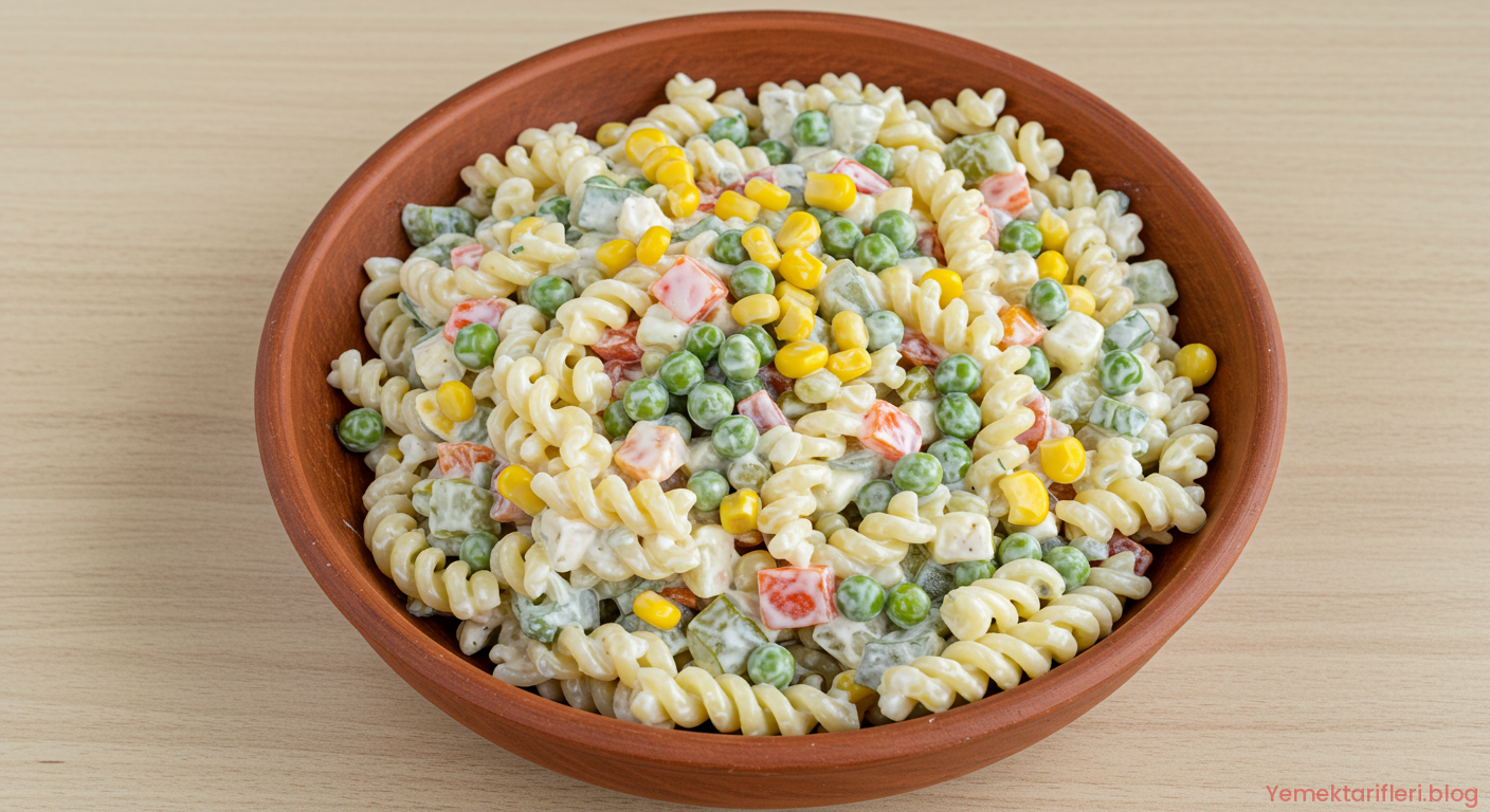 Geleneksel Usul En Lezzetli Makarna Salatası Tarifi