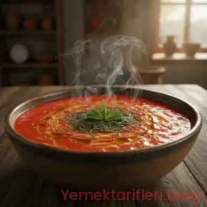 Geleneksel Usul Salçalı Tel Şehriye Çorbası Tarifi