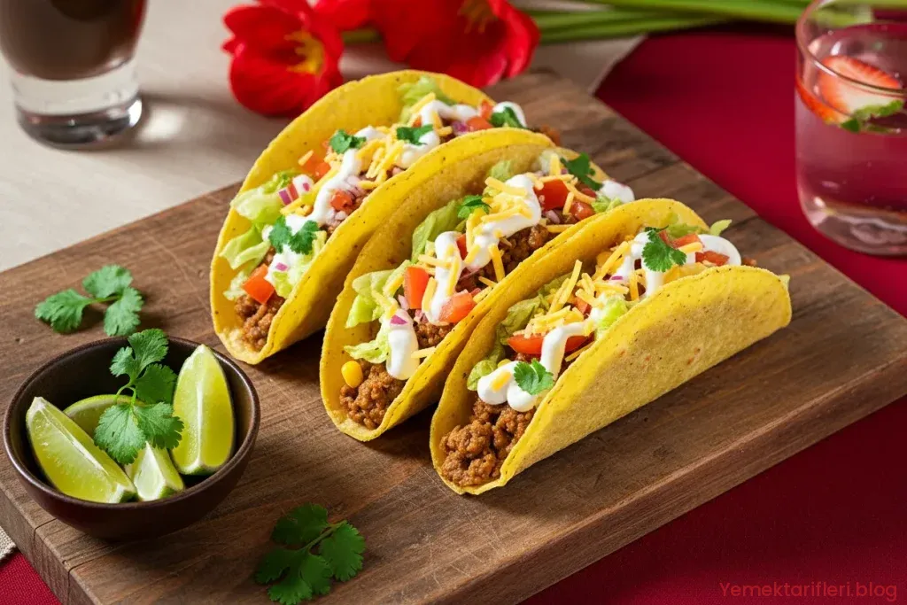 Geleneksel Usulde Baharatlarla Zenginleştirilmiş Kolay Taco Tarifi