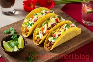 Geleneksel Usulde Baharatlarla Zenginleştirilmiş Kolay Taco Tarifi