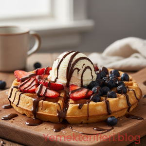 Geleneksel Usulde Yumuşacık ve Çıtır Kenarlı Waffle Tarifi