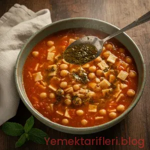 Geleneksel Yöntemlerle Hazırlanmış Doyurucu Erişte Çorbası Tarifi