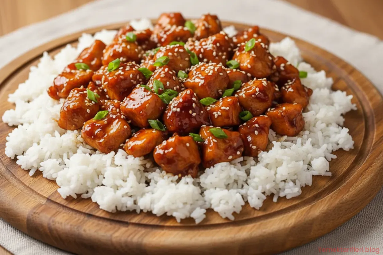 Geleneksel Yöntemlerle Marine Edilmiş İpeksi Teriyaki Soslu Tavuk Tarifi