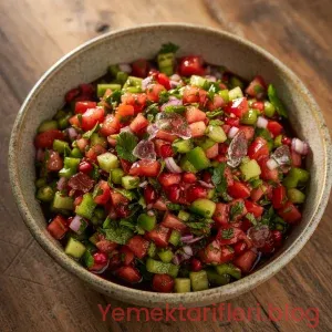 Gerçek Bostana Salatası Tarifi: Güneydoğu’nun Nar Ekşili Ferahlığı