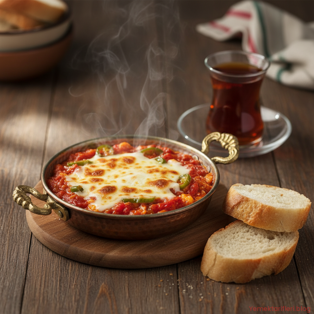 Gerçek Çakallı Menemen Tarifi: Kahvaltının Yıldızı Peynirli Menemen