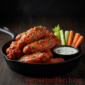 Gerçek Lezzetiyle Orijinal Buffalo Soslu Kanat (Buffalo Wings) Tarifi