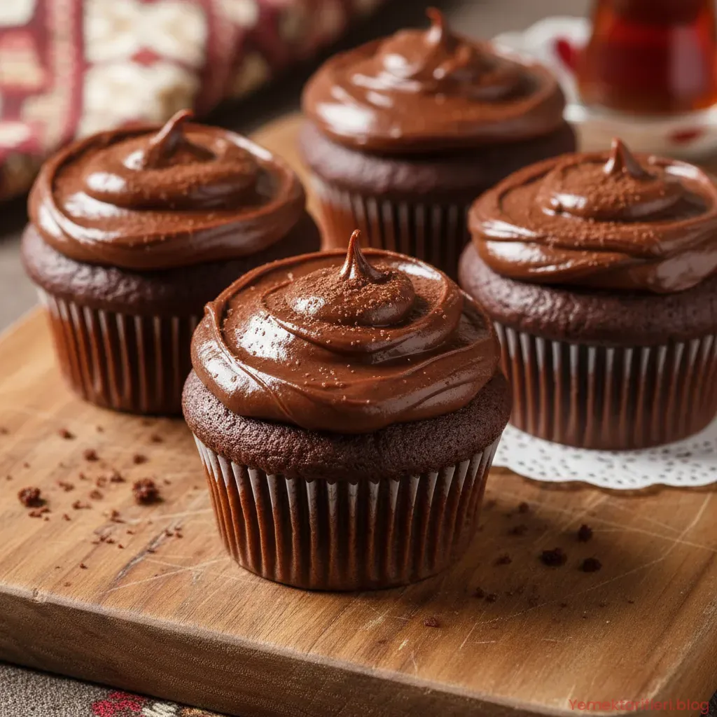 Islak ve Yumuşacık: Geleneksel Kakaolu Cupcake Tarifi