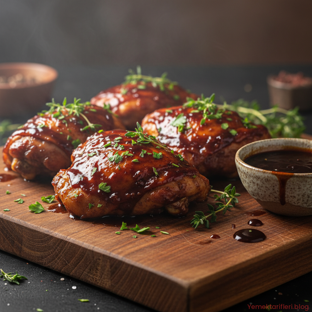 Mangal Tadında Lokum Kıvamında Barbekü Soslu Tavuk Tarifi