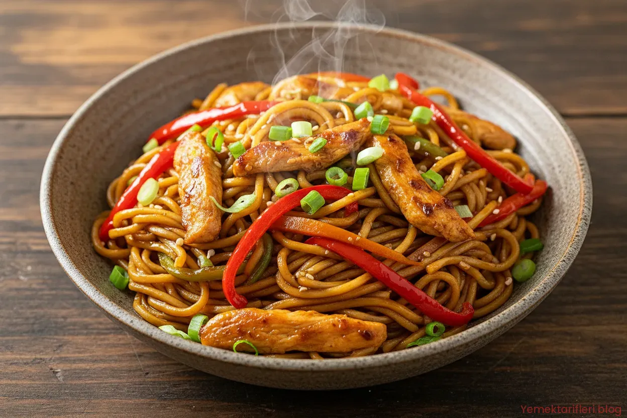 Orijinal Lezzetiyle Tavuklu Noodle Tarifi: Wokta Hızlı ve Doyurucu