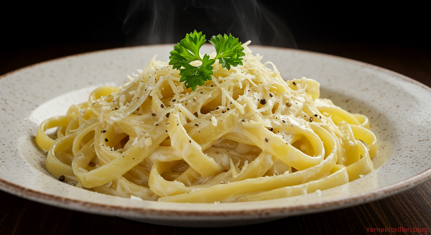 Otantik İtalyan Usulü Kremalı Fettuccine Alfredo Tarifi