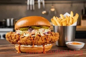 Gerçek Ev Yapımı Çıtır Tavuk Burger Tarifi: Marinasyonlu ve İçi Sulu