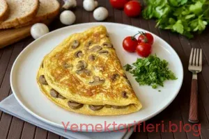 Puf Puf Kabaran, Klasik Usul Mantarlı Omlet Tarifi