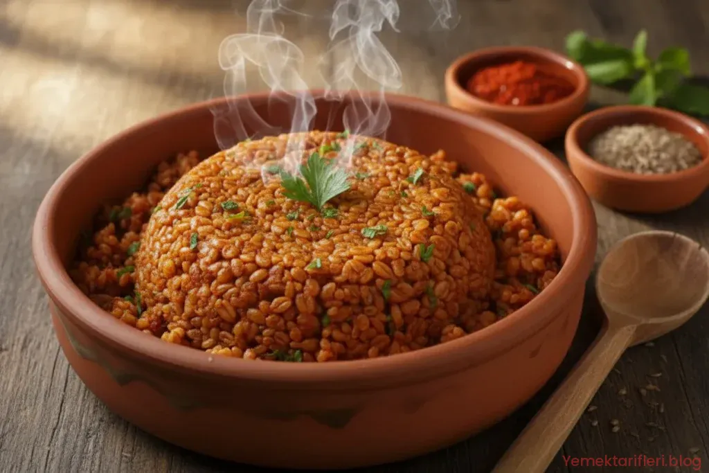 Türk Mutfağının Vazgeçilmezi: Geleneksel Salçalı Bulgur Pilavı Tarifi