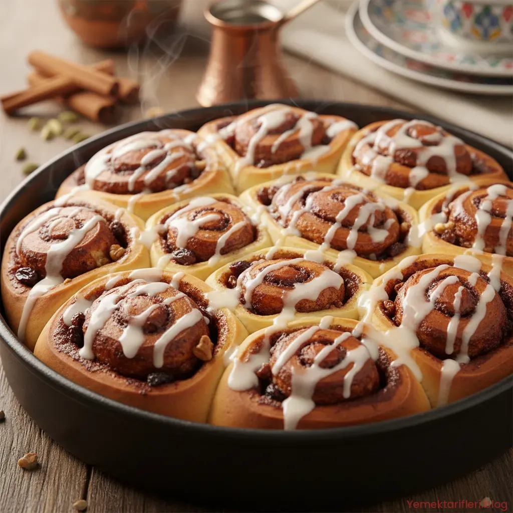 Anne Usulü Yumuşacık Tarçınlı Rulo (Cinnamon Rolls) Tarifi