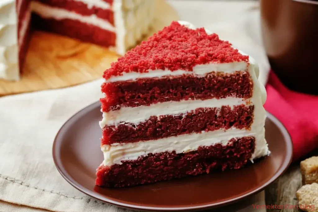 Geleneksel Yöntemlerle Kadife Dokulu Kırmızı Pasta (Red Velvet) Tarifi