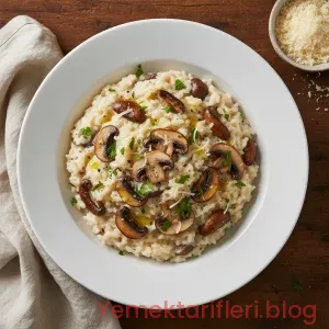 Orijinal İtalyan Usulü Mantarlı Risotto Tarifi: Kremsi Doku ve Yoğun Lezzet